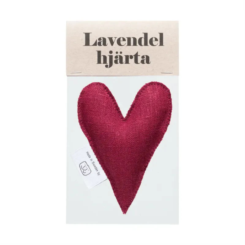 Lavendelhjärta Burgundy