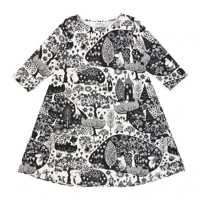 Huvudbild Jenni Klänning Park Svart Vit