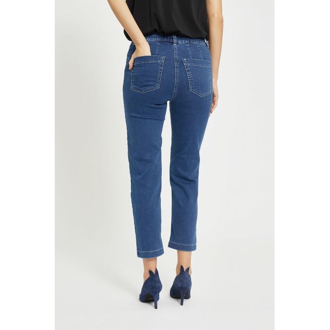Huvudbild Piper Regular Crop, Medium Blue Denim